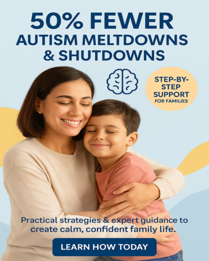 Autism Parenting Help: 50% less Autism meltdowns & shutdowns Course